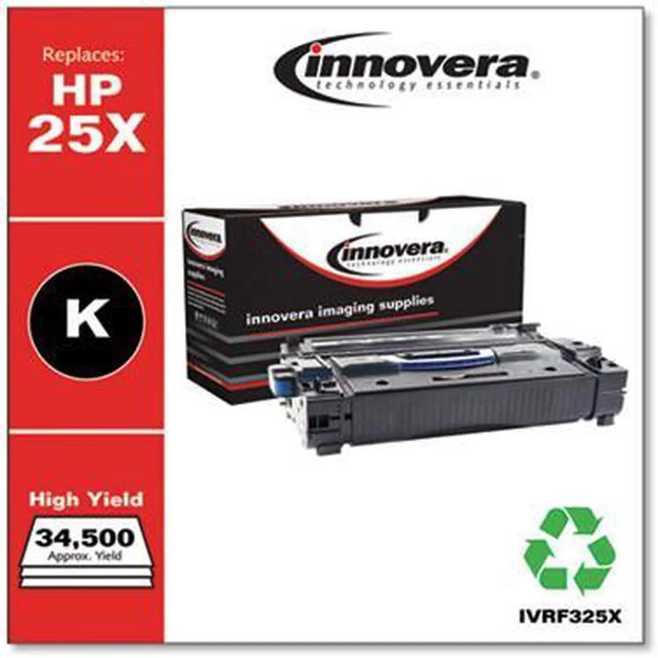 Alt view image 15 of 20 - Innovera Compatible Black High Yield Toner Cartridge (Alternative for HP 25X/CF325X)