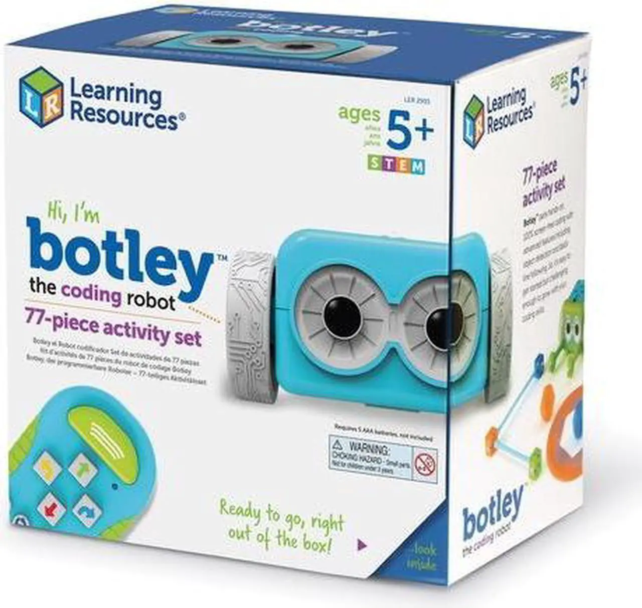 Alt view image 18 of 18 - Learning Resources Activity Set Coding Robot 9"Wx9"Lx6-1/5"H Multi LER2935