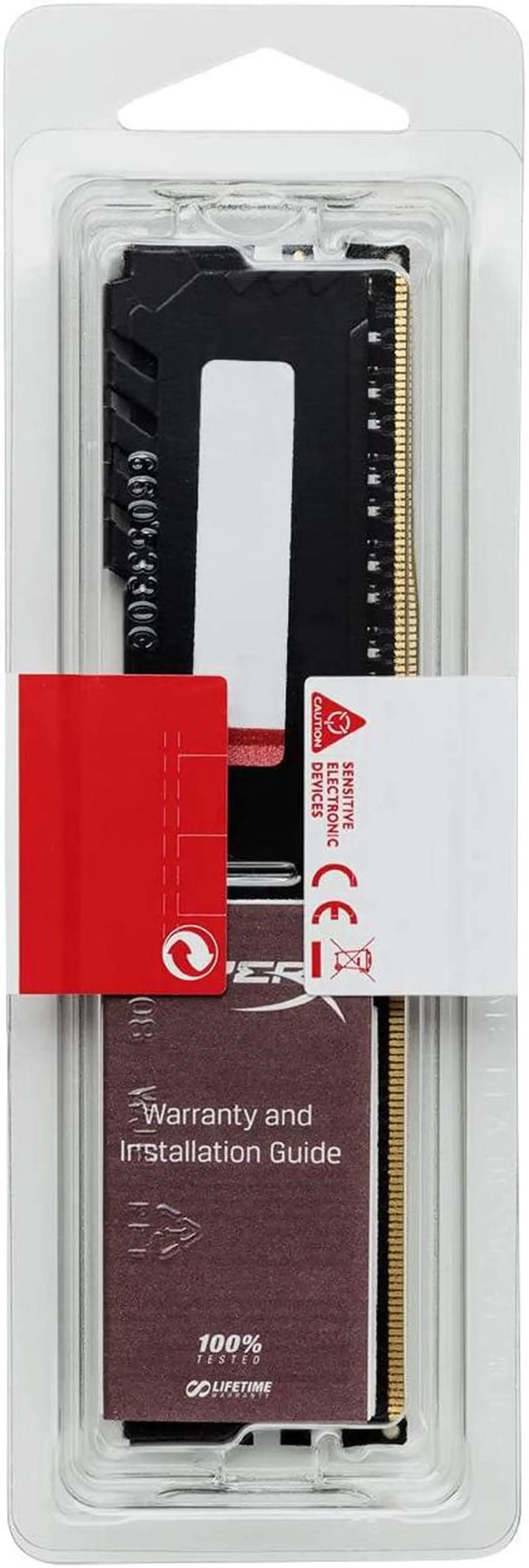 Alt view image 6 of 7 - HyperX FURY 4GB 288-Pin DDR4 SDRAM DDR4 3200 (PC4 25600) Desktop Memory Model HX432C16FB3/4