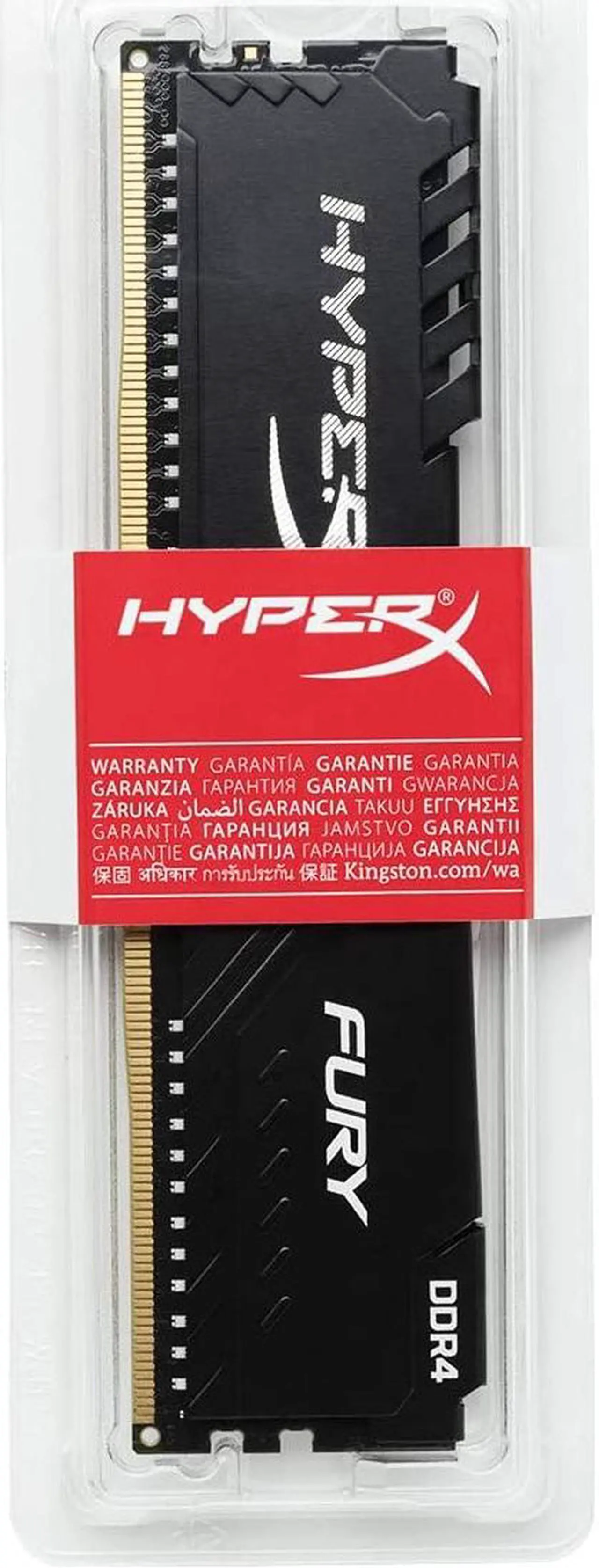 Alt view image 5 of 7 - HyperX FURY 4GB 288-Pin DDR4 SDRAM DDR4 3200 (PC4 25600) Desktop Memory Model HX432C16FB3/4