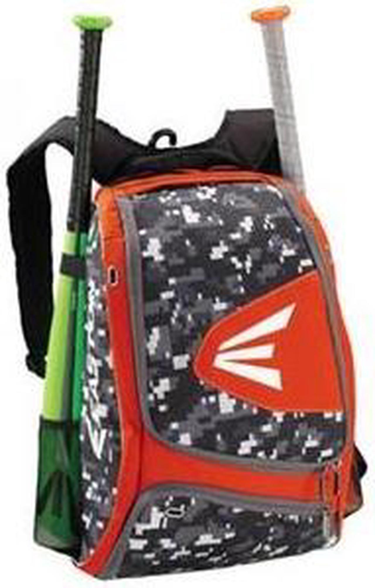 Alt view image 3 of 8 - Easton E100XLP Orange / Camo Bat Pack Backpack Equipment Bag Baseball / Softball