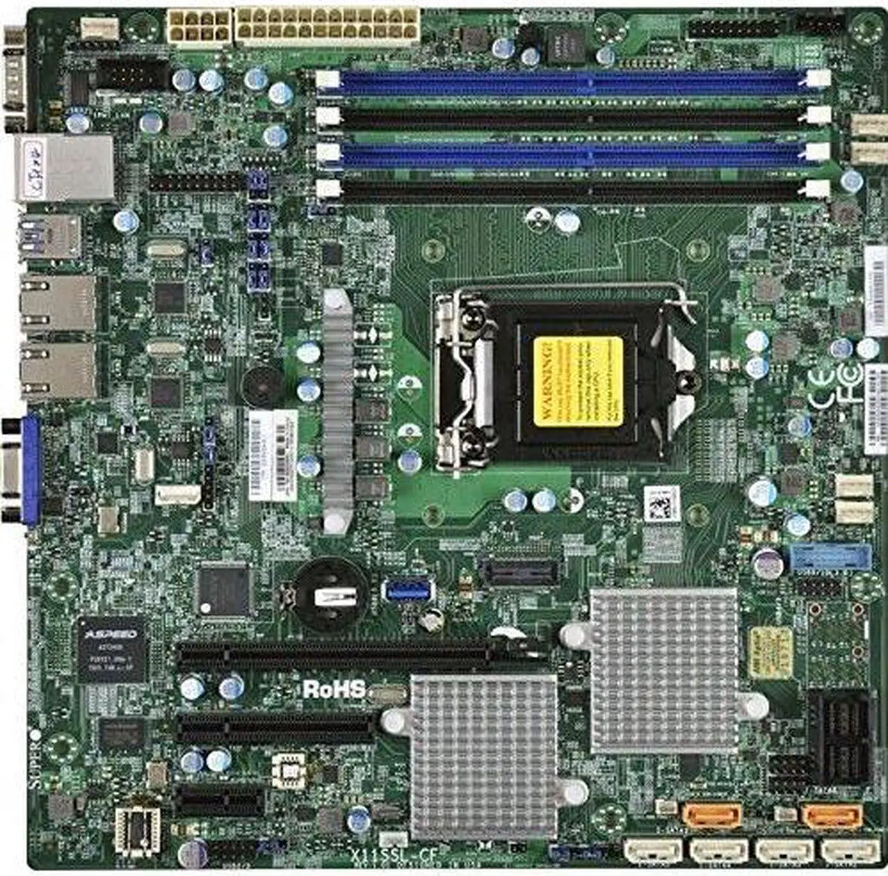 Main image of SUPERMICRO X11SSL-CF-O Supermicro X11SSL-CF-O LGA1151 Intel C232 DDR4 SATA3 and SAS3 and USB3.0 V and 2GbE MicroATX Motherboard