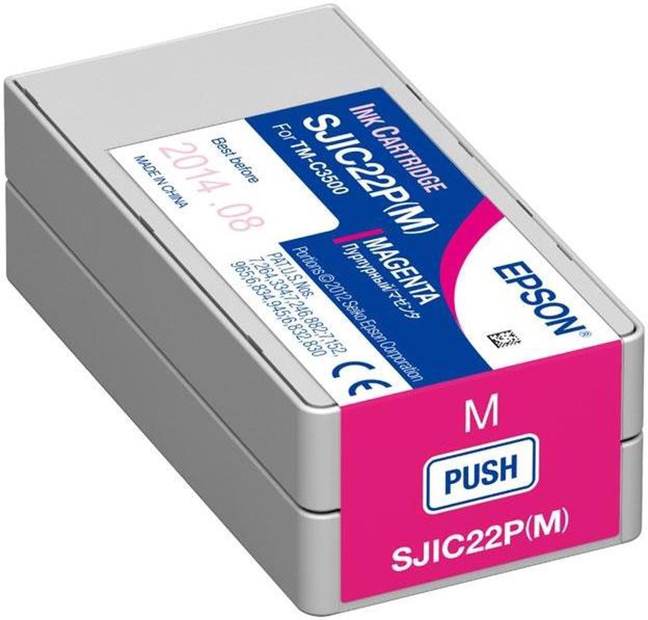 EPSON C33S020582 SJIC22P (M) Magenta Ink Cartridge for TM-C3500