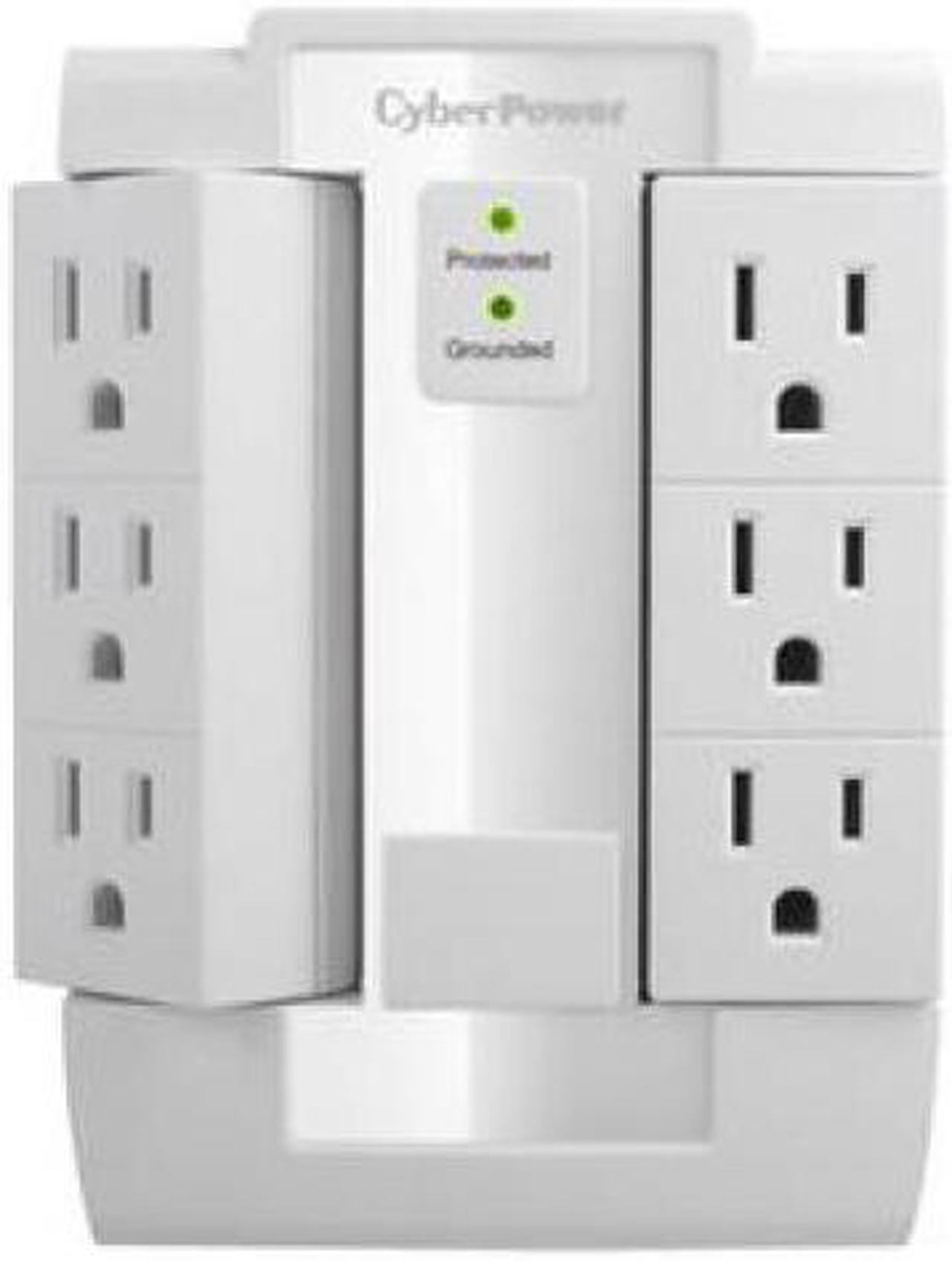 Main image of CyberPower CSB600WS 6 OUTLT WALL SURG PROTCTR