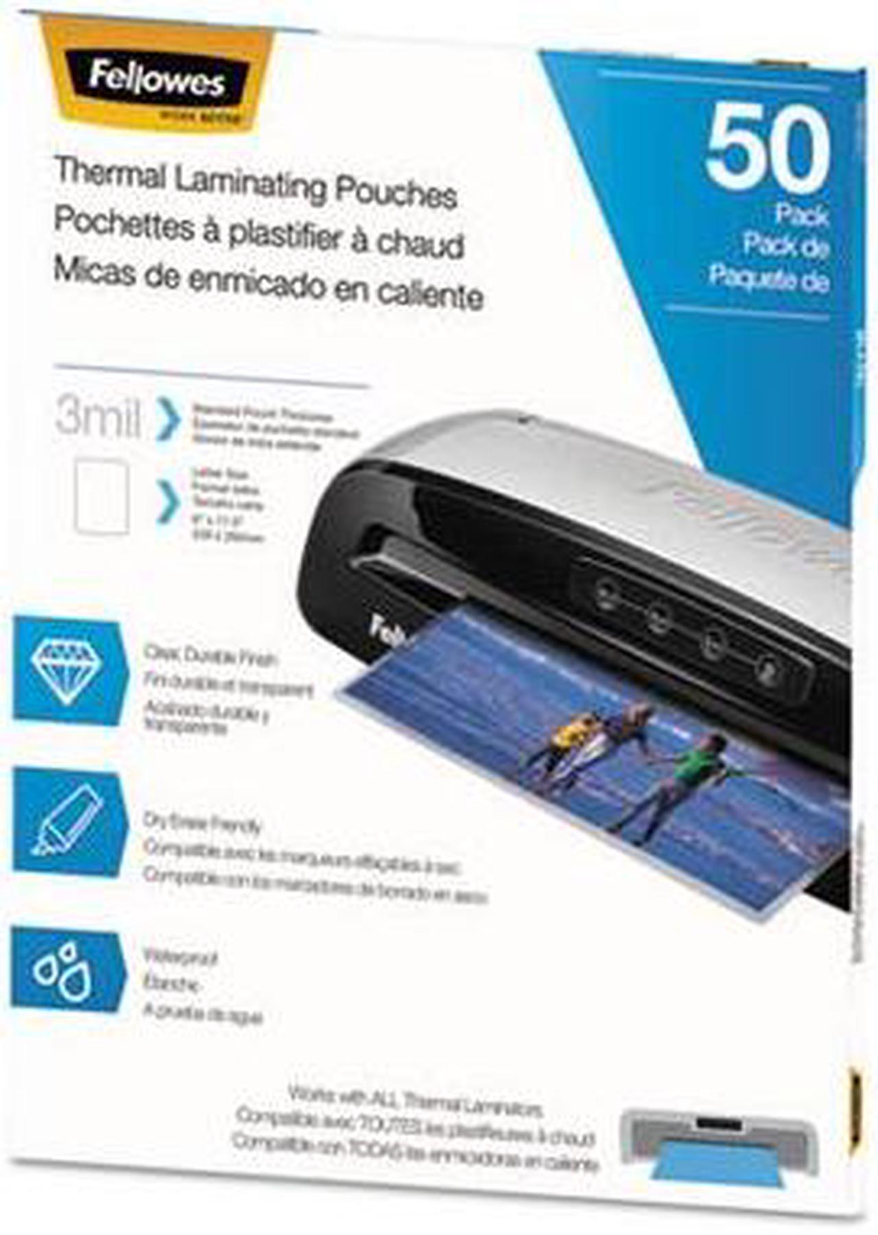 Main image of FEL5744301 Fellowes Thermal Laminating Pouches, Letter, 3 mil, 50/Pack