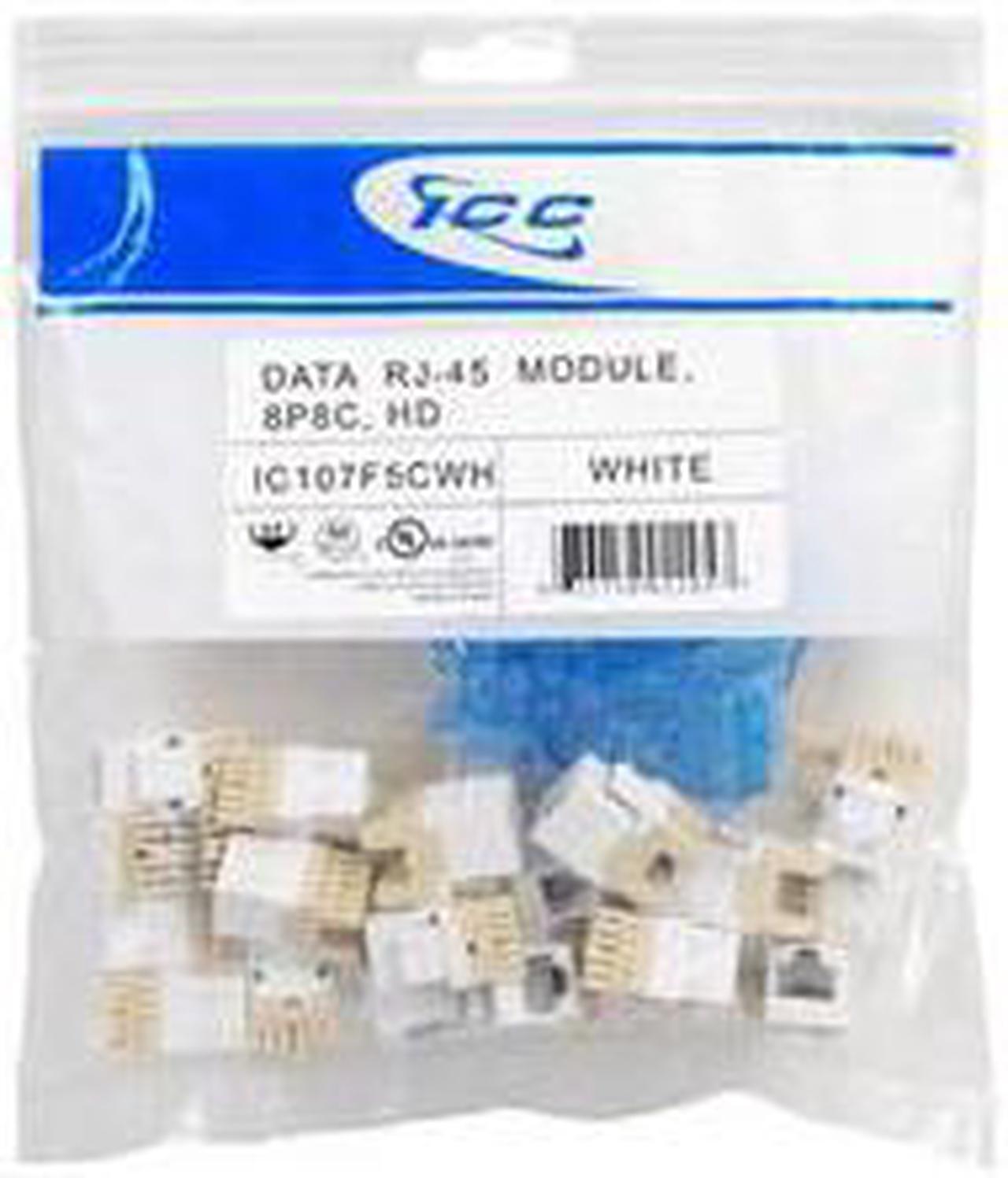 Alt view image 4 of 5 - ICC Cat 5e 3/4 in. Nonmetallic Module Jack