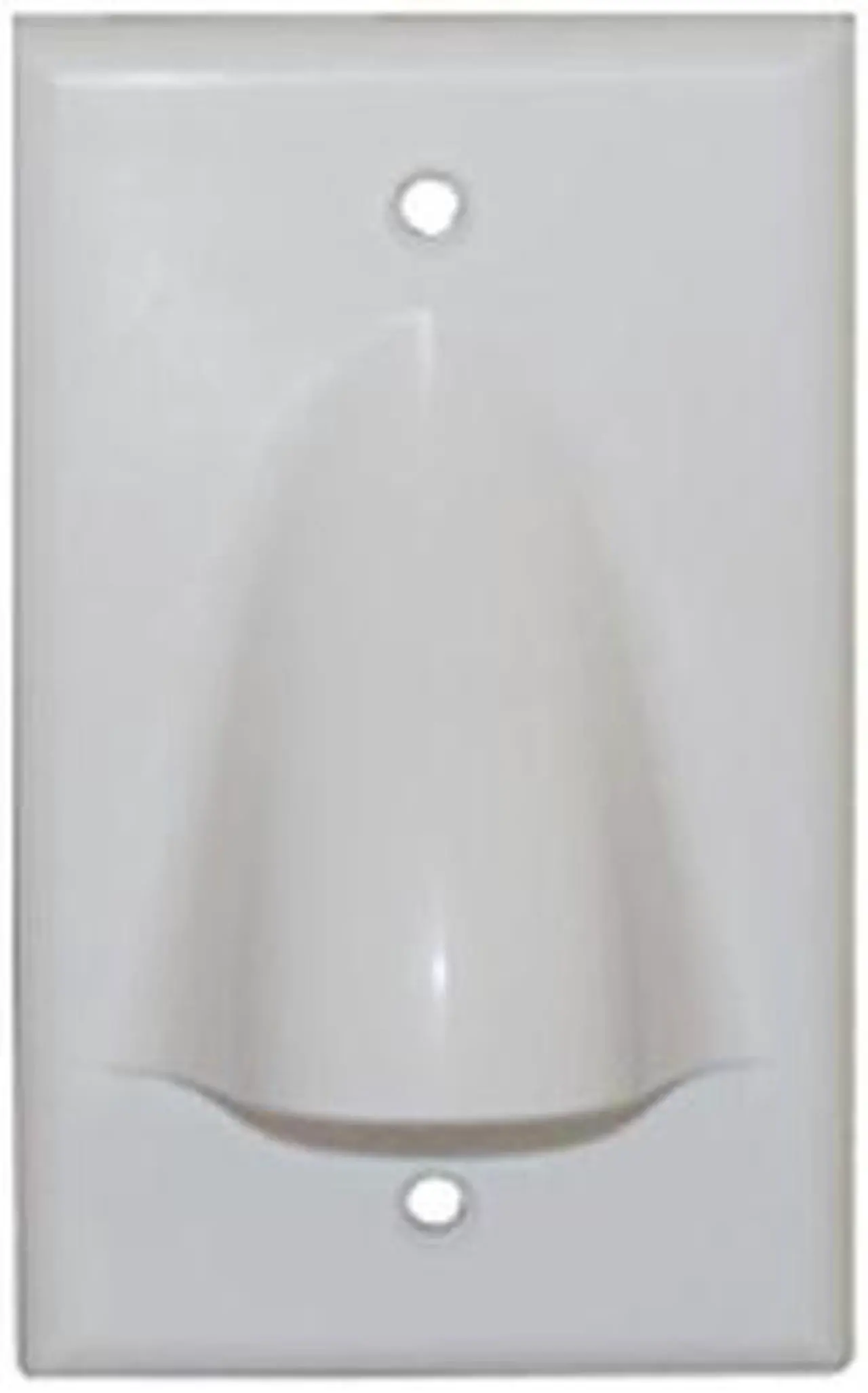 Alt view image 2 of 4 - FACEPLATE 1 GANG BULK NOSE WHITE