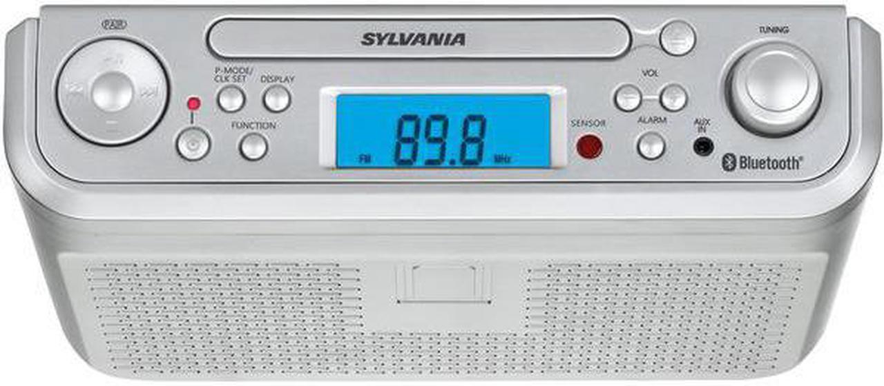 Alt view image 11 of 18 - Sylvania SKCR2713 Under-Counter Bluetooth CD Clock Radio