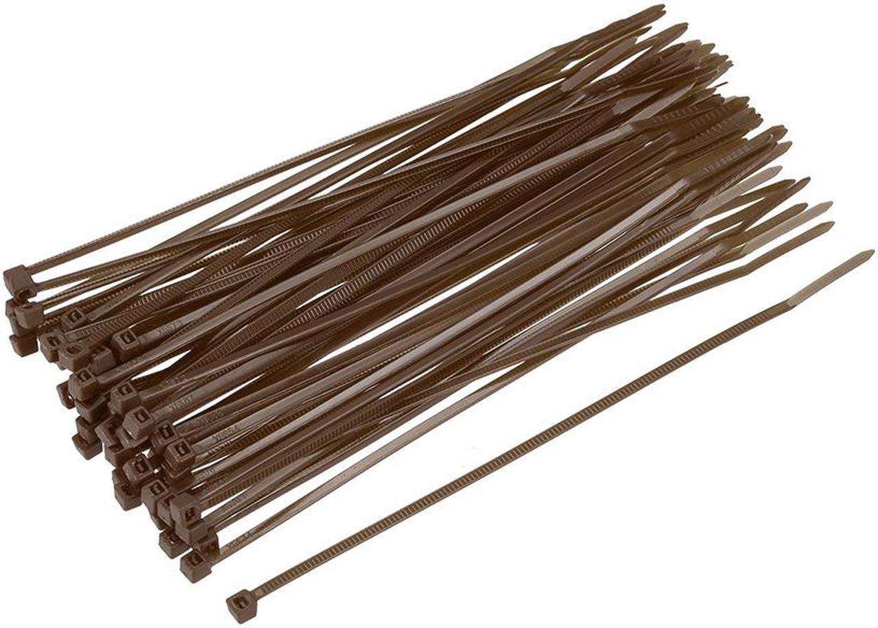 Cable Zip Ties 150mmx2.5mm Self-Locking Nylon Tie Wraps Brown 400pcs