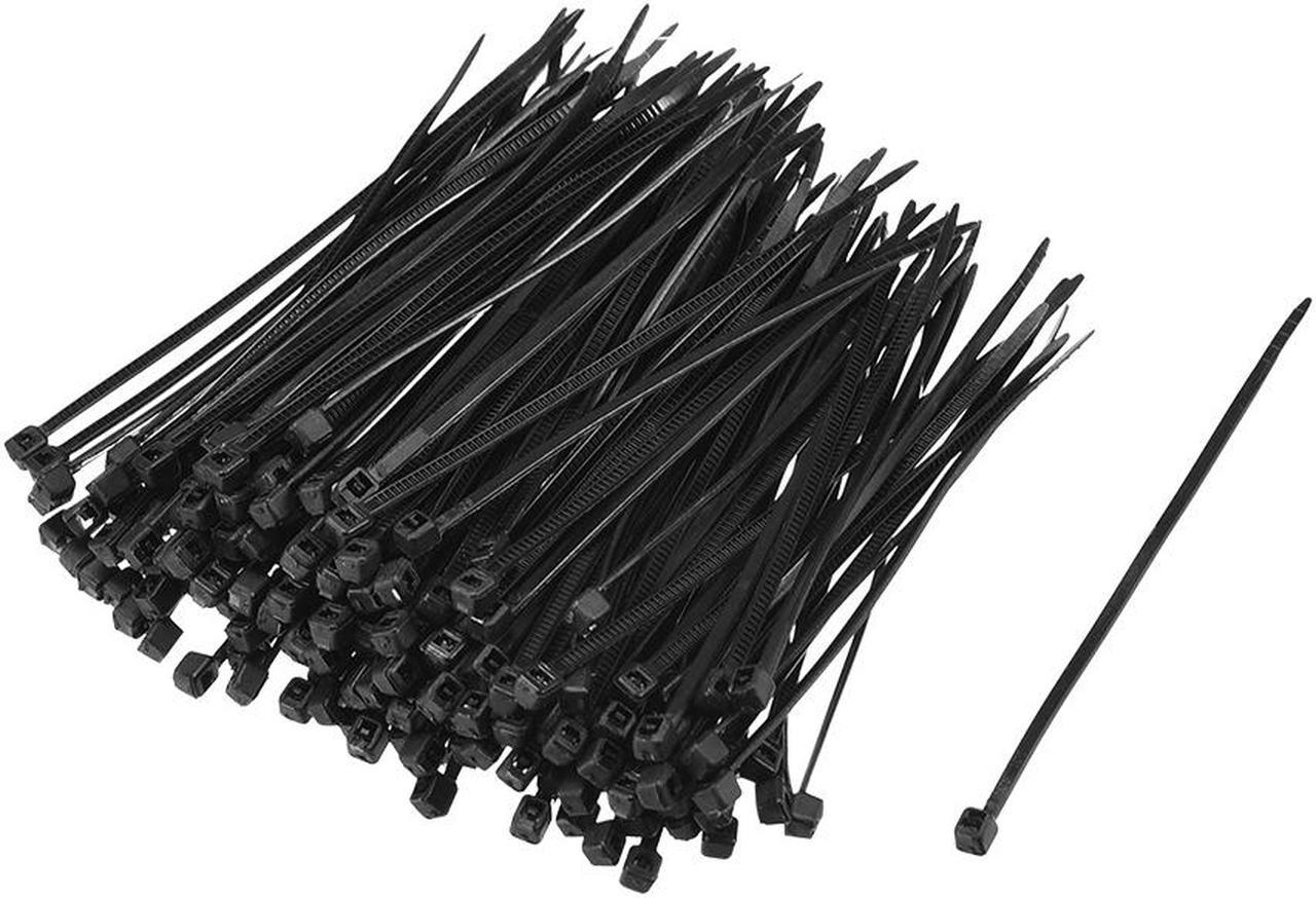 Cable Zip Ties 80mmx1.8mm Self-Locking Nylon Tie Wraps Black 1000pcs