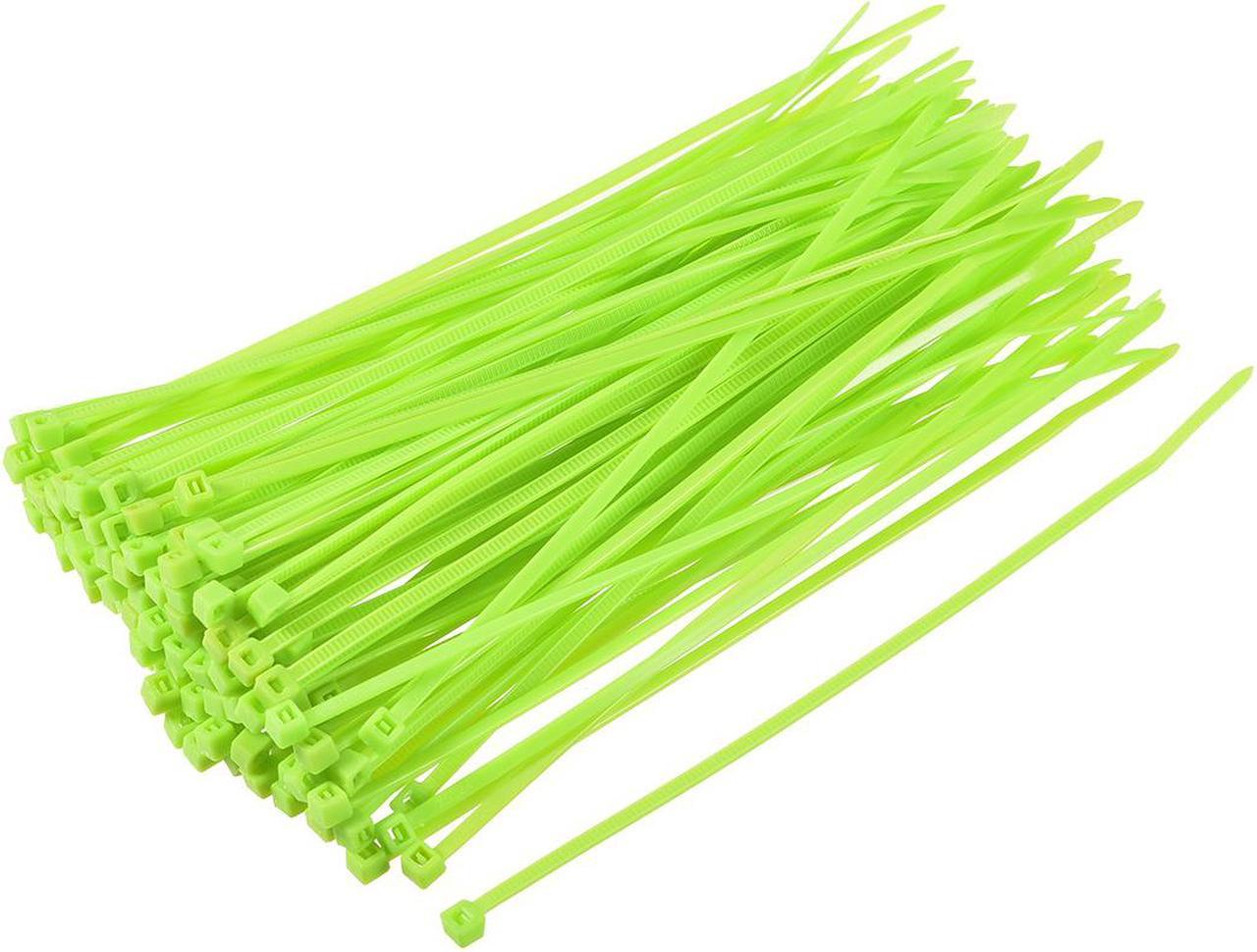 Nylon Cable Zip Ties 150mmx2.5mm Tie Wraps Fluorescent Green 200pcs