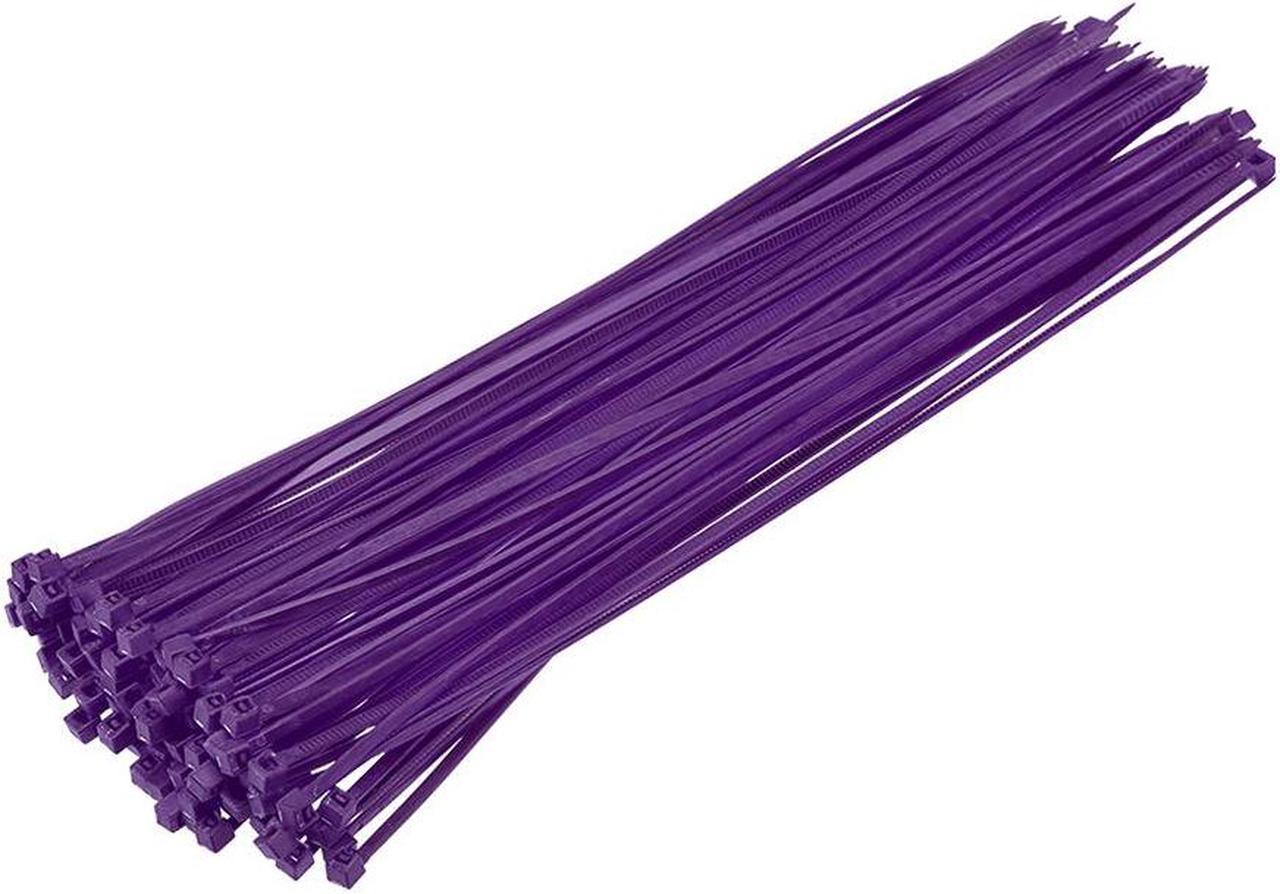 Cable Zip Ties 200mmx2.5mm Self-Locking Nylon Tie Wraps Purple 200pcs