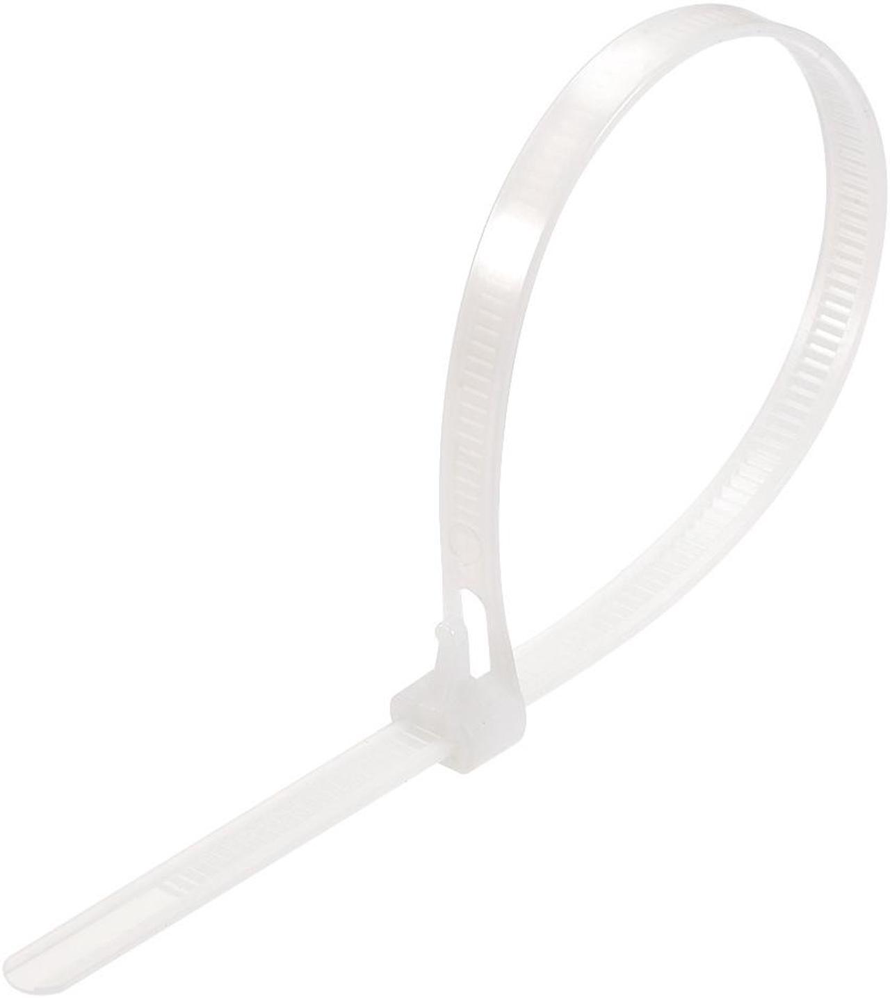 Reusable Cable Zip Ties 12 Inch Releasable Nylon Wire Slipknot Strap White 20pcs