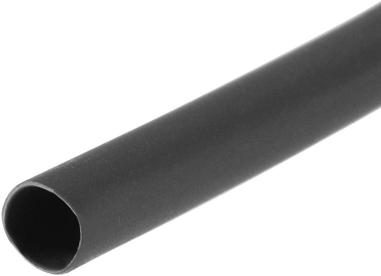 Heat Shink Tubing, 2mm Dia 4.27mm Flat Width 2:1 Ratio Shrinkable Tube Cable Sleeve 10ft - Black