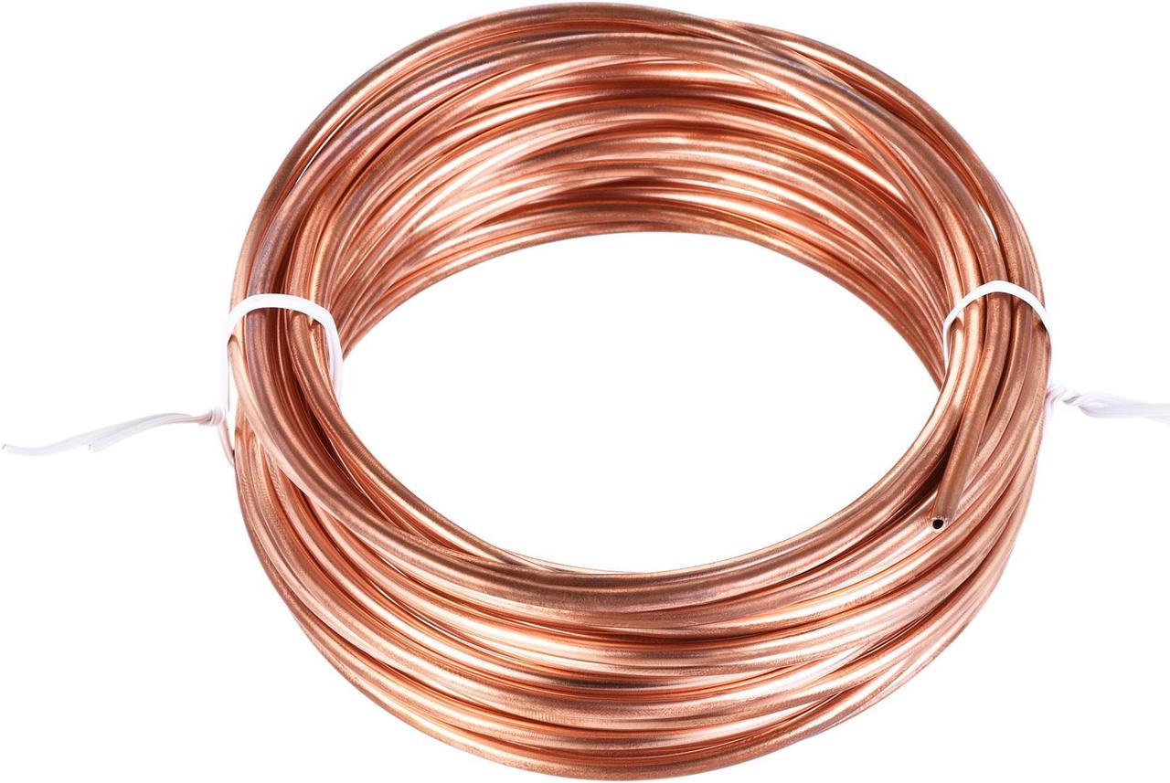 Refrigeration Tubing 3.5mm OD x 2.5mm ID x 24.5Ft Length Copper Tubing Coil