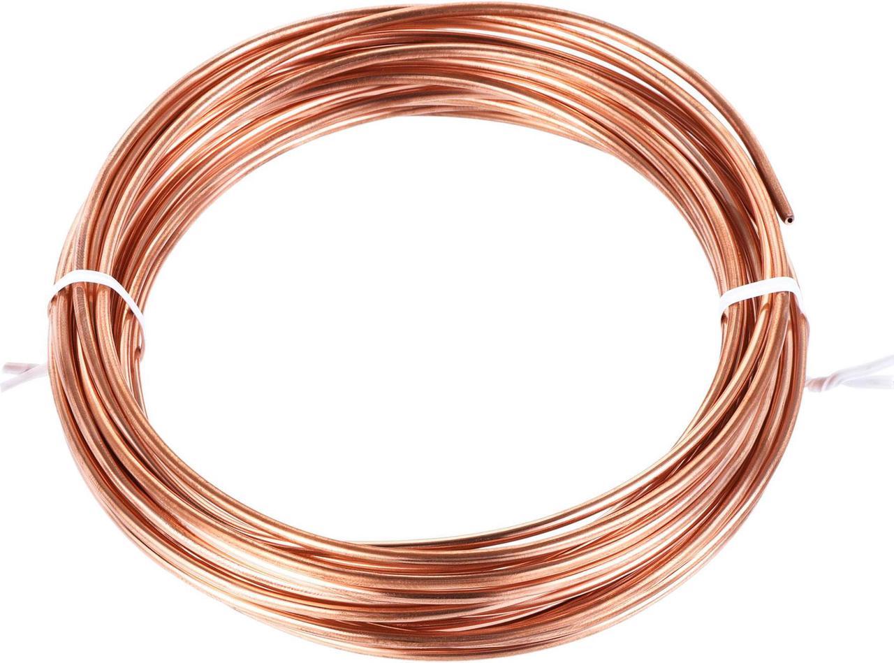 Refrigeration Tubing 2.5mm OD x 1.5mm ID x 24.5Ft Length Copper Tubing Coil