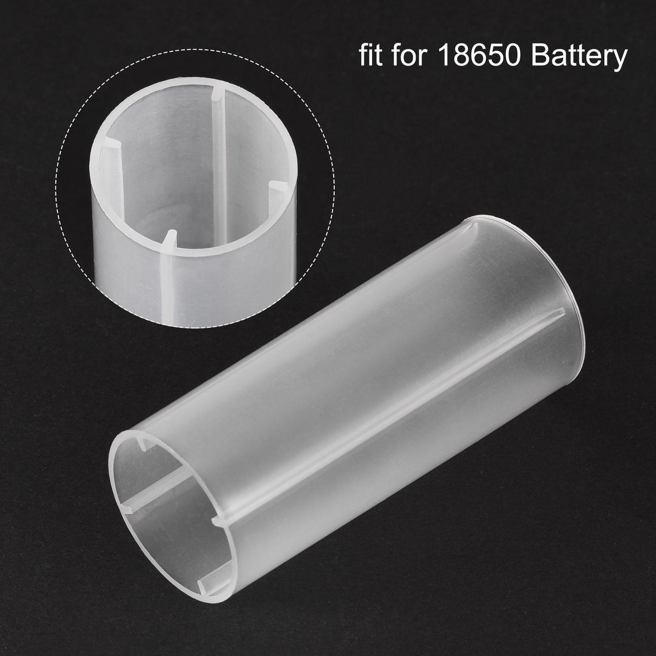 Alt view image 4 of 4 - 18650 Battery Protective Sleeve, 18650 Battery Tube Adapter, 18650 Battery Holder Converter for 18650 LED Flashlight 8 Pcs
