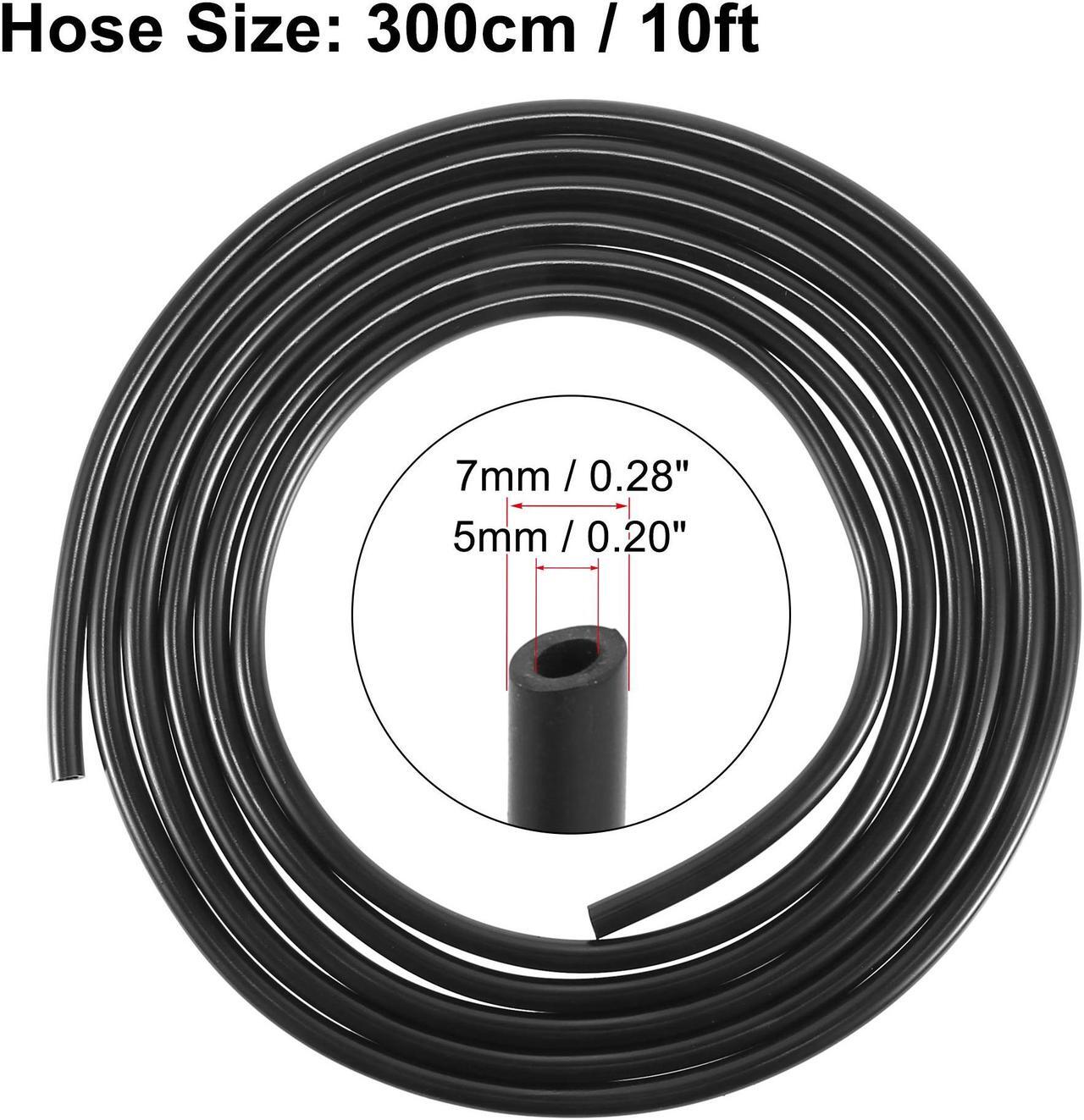 Alt view image 3 of 6 - Universal 300cm 10ft Windshield Wiper Washer Hose Washer Fluid Hose Replacement for Car Black