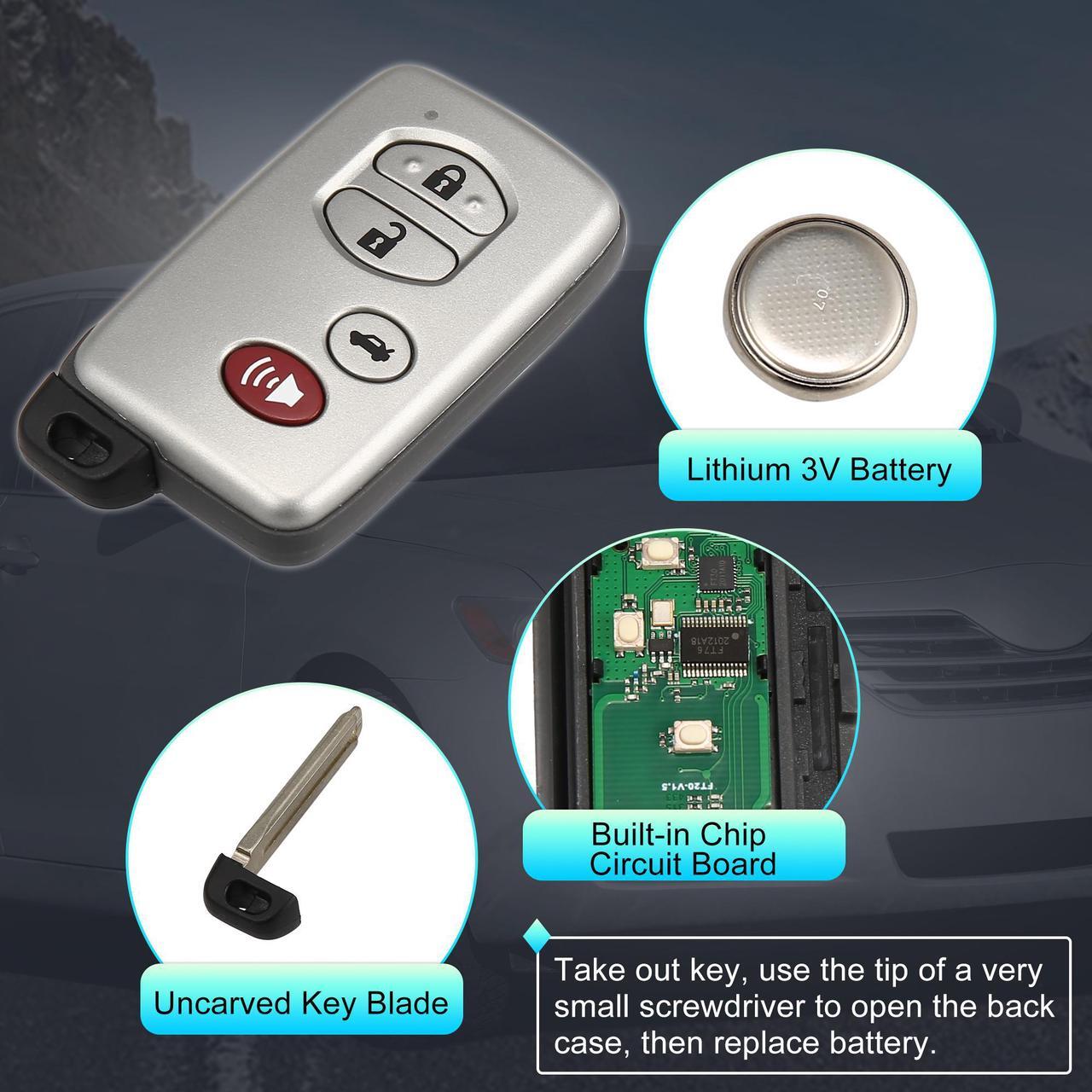 Alt view image 4 of 7 - HYQ14AAB 89904-06041 For Toyota Camry Avalon Car Keyless Entry Remote Key Fob