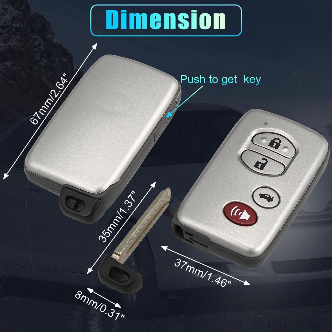 Alt view image 6 of 7 - HYQ14AAB 89904-06041 For Toyota Camry Avalon Car Keyless Entry Remote Key Fob