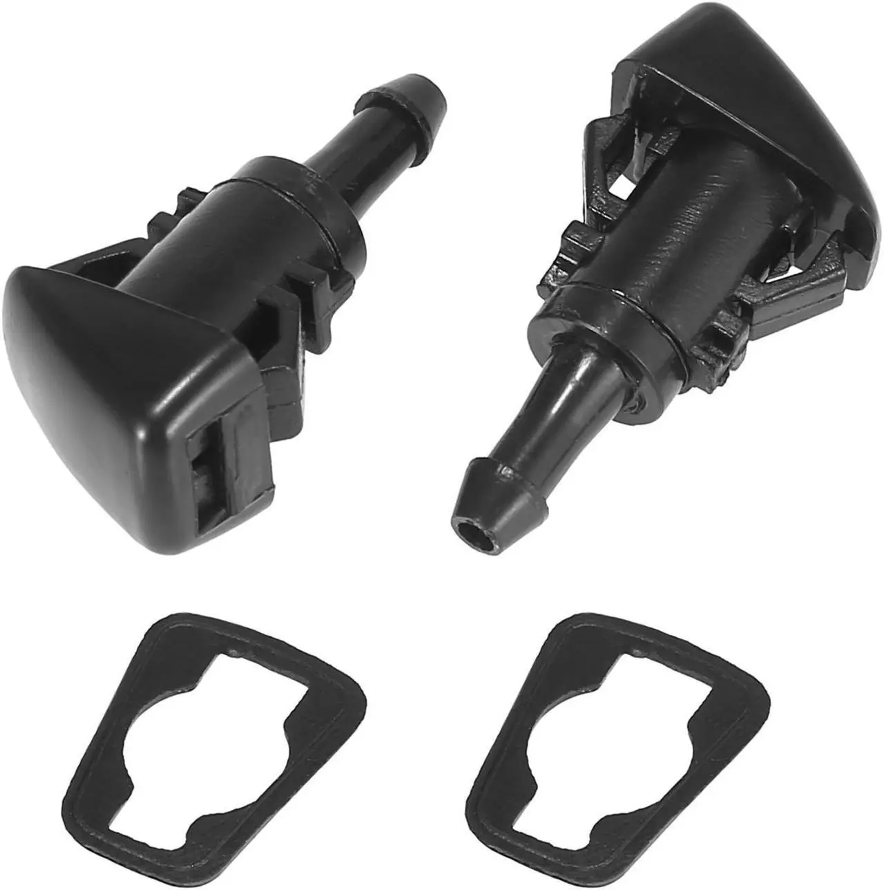 Alt view image 5 of 6 - Front Windshield Washer Nozzles Fit for Chrysler Town & Country with Hose Connector - Pack of 5 Black