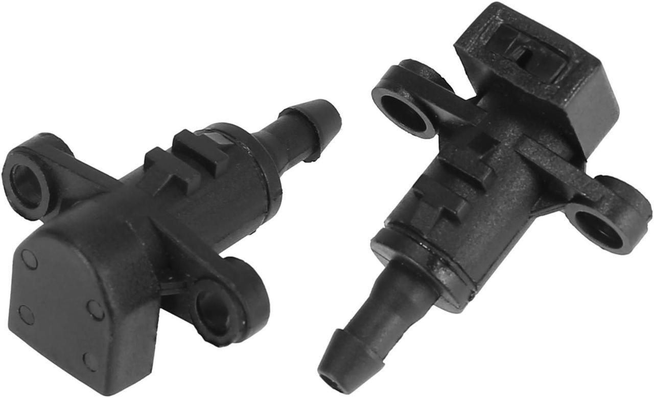 Alt view image 5 of 6 - Front Windshield Washer Nozzles Fit for Hyundai Elantra with Hose Connector - Pack of 5 Black