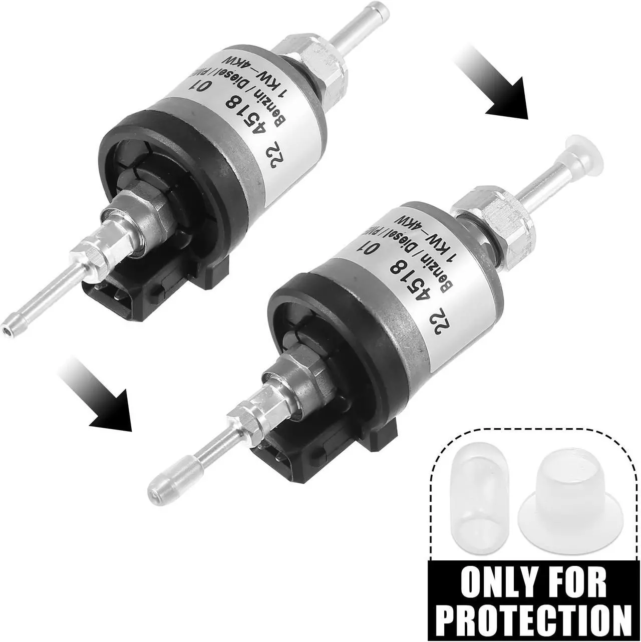 Alt view image 5 of 7 - 1 Pcs Fuel Pump 224518010000 for 1KW-3KW Diesel Parking Heater Silver Tone New