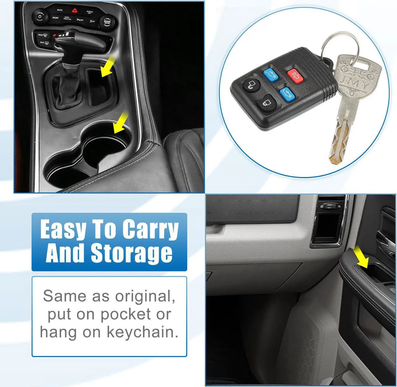 Alt view image 6 of 7 - 5 Button Car Keyless Entry Remote Control Replacement Key Fob Proximity Smart Fob CWTWB1U511 for Ford Expedition 2003-2010 315MHz