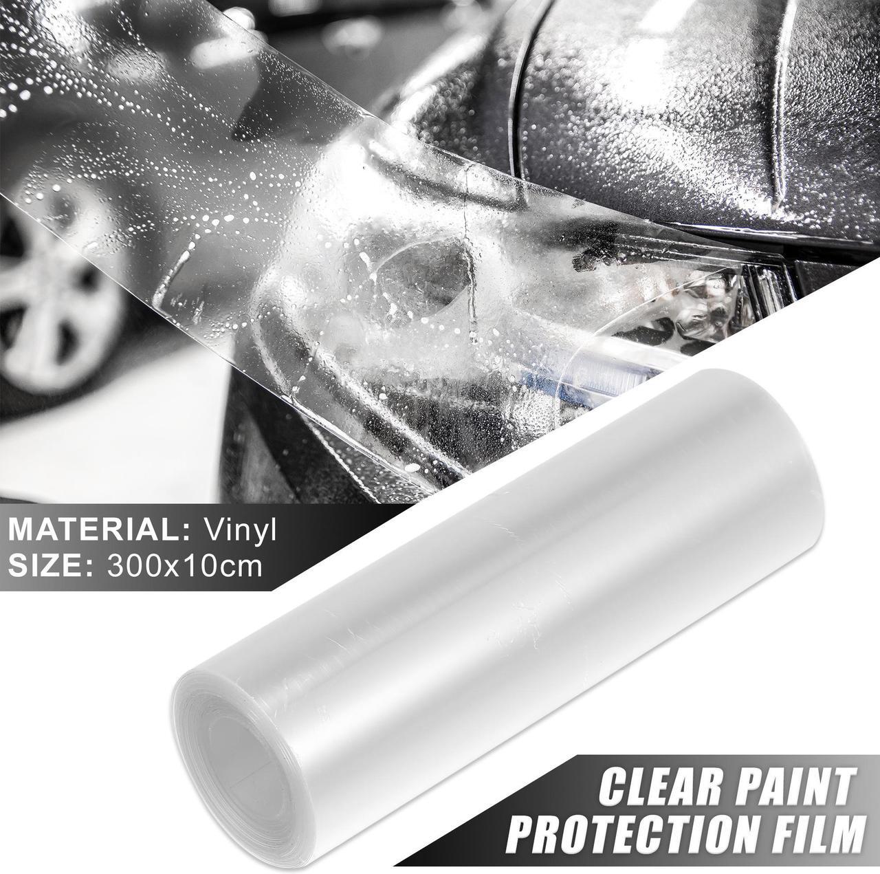 Main image of Clear Vinyl Wrap Sheet Car Paint Protection Film Cover Decal Scratch Resistant Self Adhesive Sticker Universal 4"x118"
