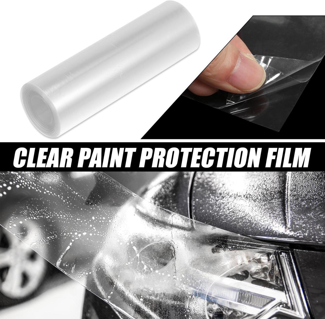 Alt view image 2 of 7 - Clear Vinyl Wrap Sheet Car Paint Protection Film Cover Decal Scratch Resistant Self Adhesive Sticker Universal 4"x118"