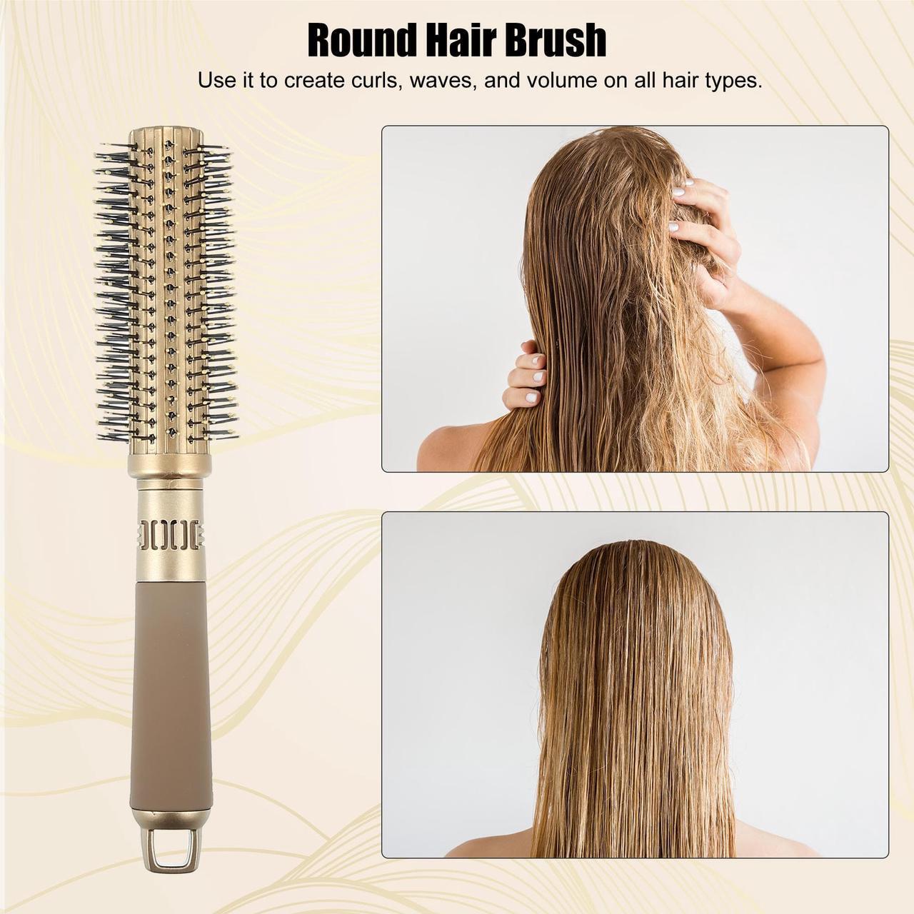 Alt view image 2 of 7 - 1 Pcs Detangling Brush, Styling Comb, for Curly Straight Wavy Hair, Barber Brush Tools, for Men and Women Black Red