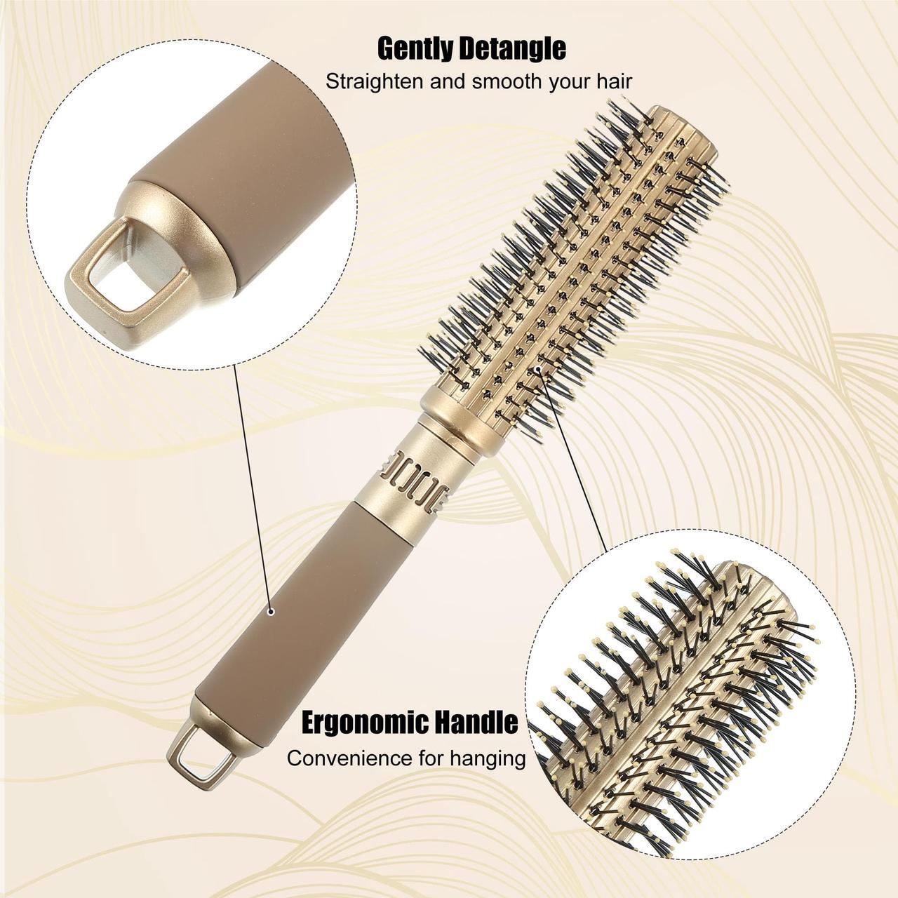 Alt view image 3 of 7 - 1 Pcs Detangling Brush, Styling Comb, for Curly Straight Wavy Hair, Barber Brush Tools, for Men and Women Black Red