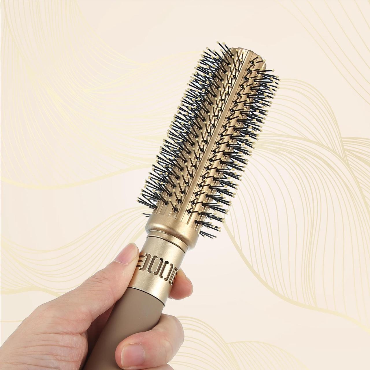 Alt view image 7 of 7 - 1 Pcs Detangling Brush, Styling Comb, for Curly Straight Wavy Hair, Barber Brush Tools, for Men and Women Black Red