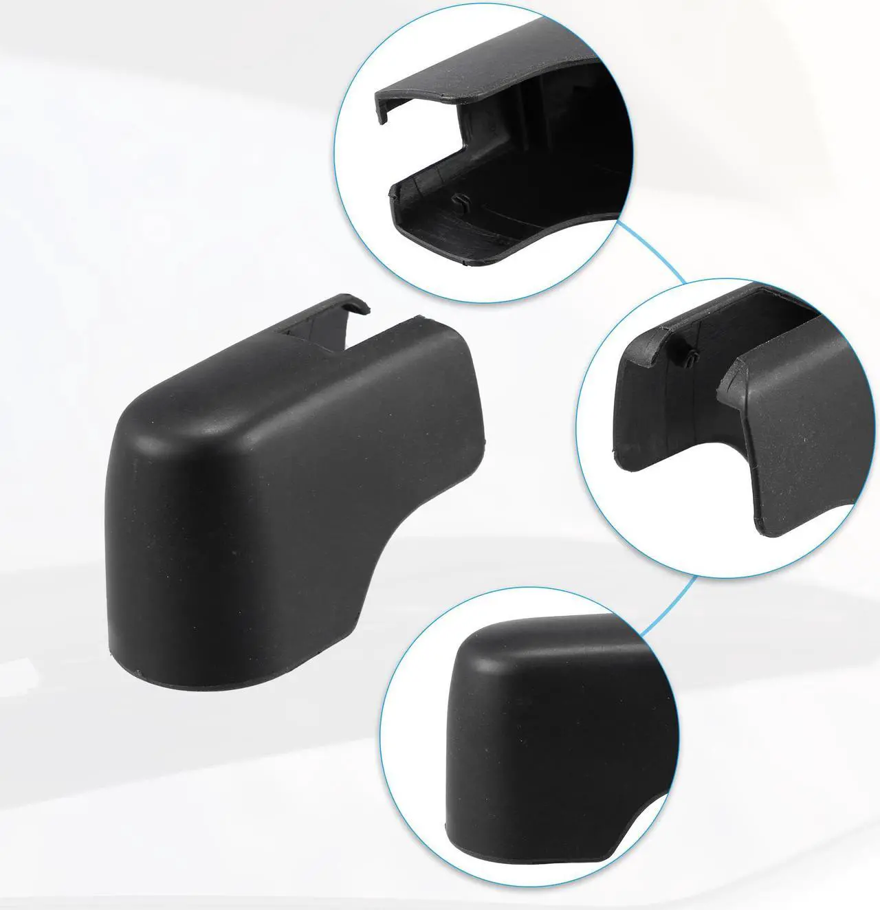 Alt view image 4 of 6 - Rear Windshield Wiper Arm Nut Cover Cap Fit for BMW X5 Series F15 F85 - Pack of 1 Black