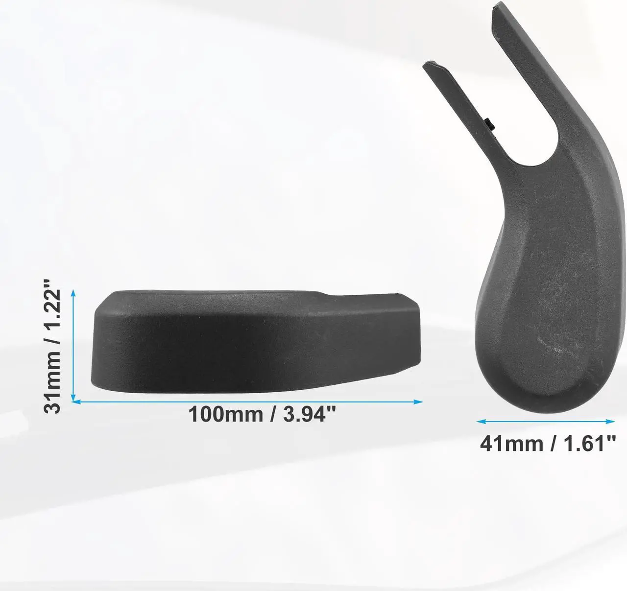 Alt view image 6 of 6 - Car Rear Windshield Wiper Arm Nut Cover Cap Fit for Volvo XC60 - Pack of 1 Black