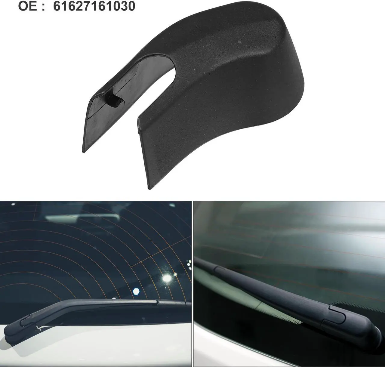 Main image of Rear Windshield Wiper Arm Nut Cover Cap Fit for BMW X5 - Pack of 1 Black