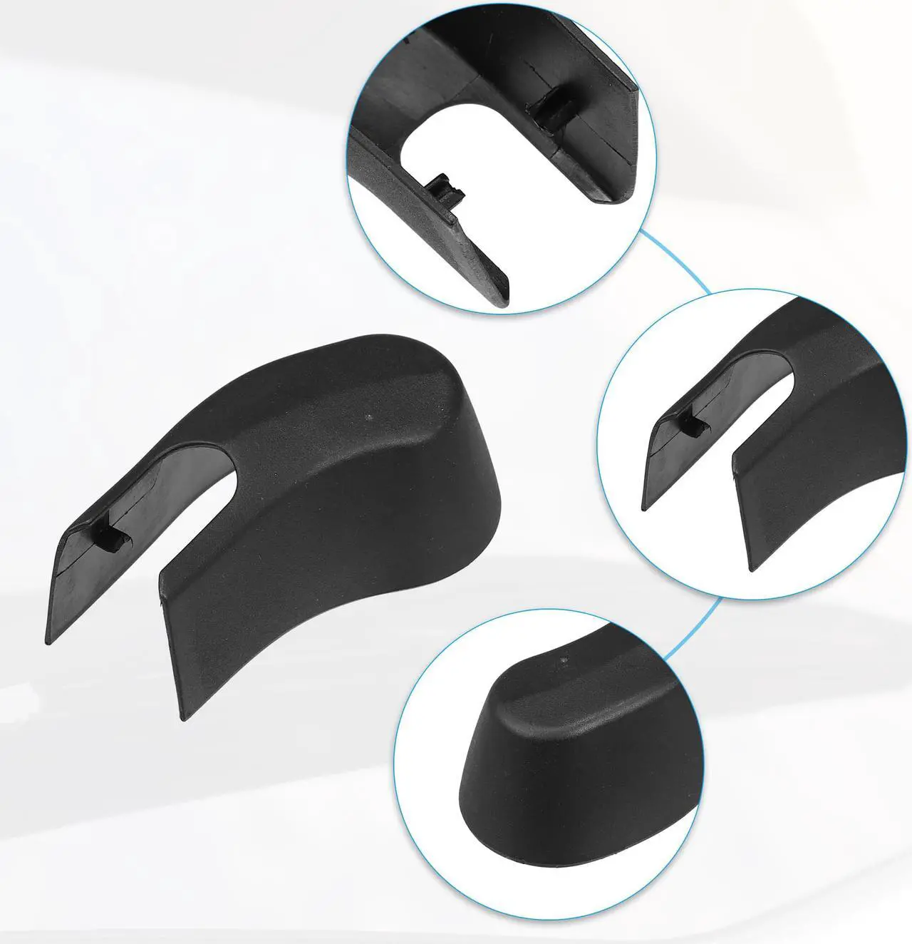 Alt view image 4 of 6 - Rear Windshield Wiper Arm Nut Cover Cap Fit for BMW X5 - Pack of 1 Black