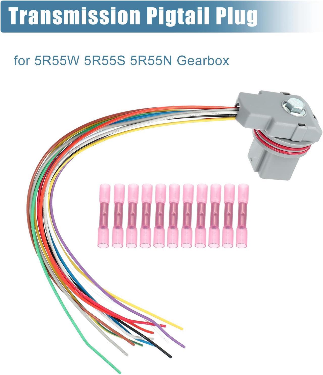Alt view image 3 of 7 - 5R55W 5R55S 5R55N Transmission Wire Harness Pigtail Plug for Ford for Lincoln for Mazda for Mercury 2003-2015 Shift Solenoid Wire Repair Kit