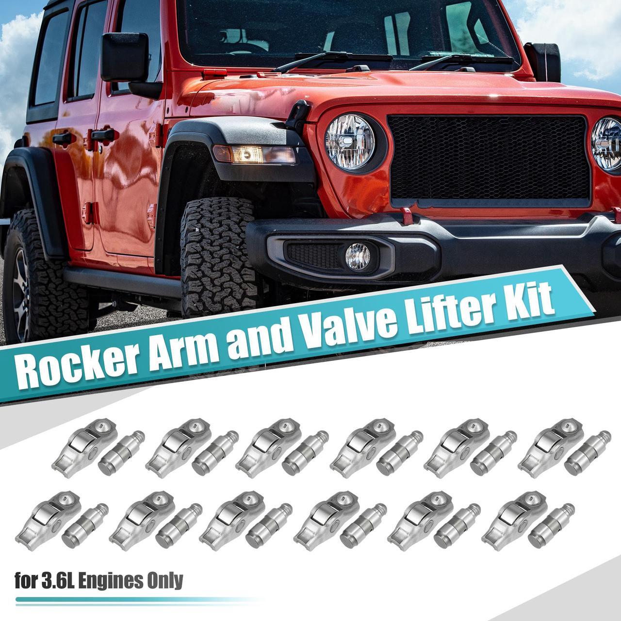 Alt view image 2 of 7 - Rocker Arm and Valve Lifter Kit 12 Pcs 3.6L Engine for ChrysIer 200 300 for Dodge Challenger Charger Durango for Ram 1500 for Jeep Wrangler Cherokee Compass 5184296AH 5184332AA