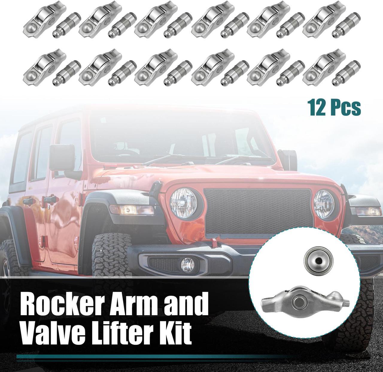 Main image of Rocker Arm and Valve Lifter Kit 12 Pcs 3.6L Engine for ChrysIer 200 300 for Dodge Challenger Charger Durango for Ram 1500 for Jeep Wrangler Cherokee Compass 5184296AH 5184332AA
