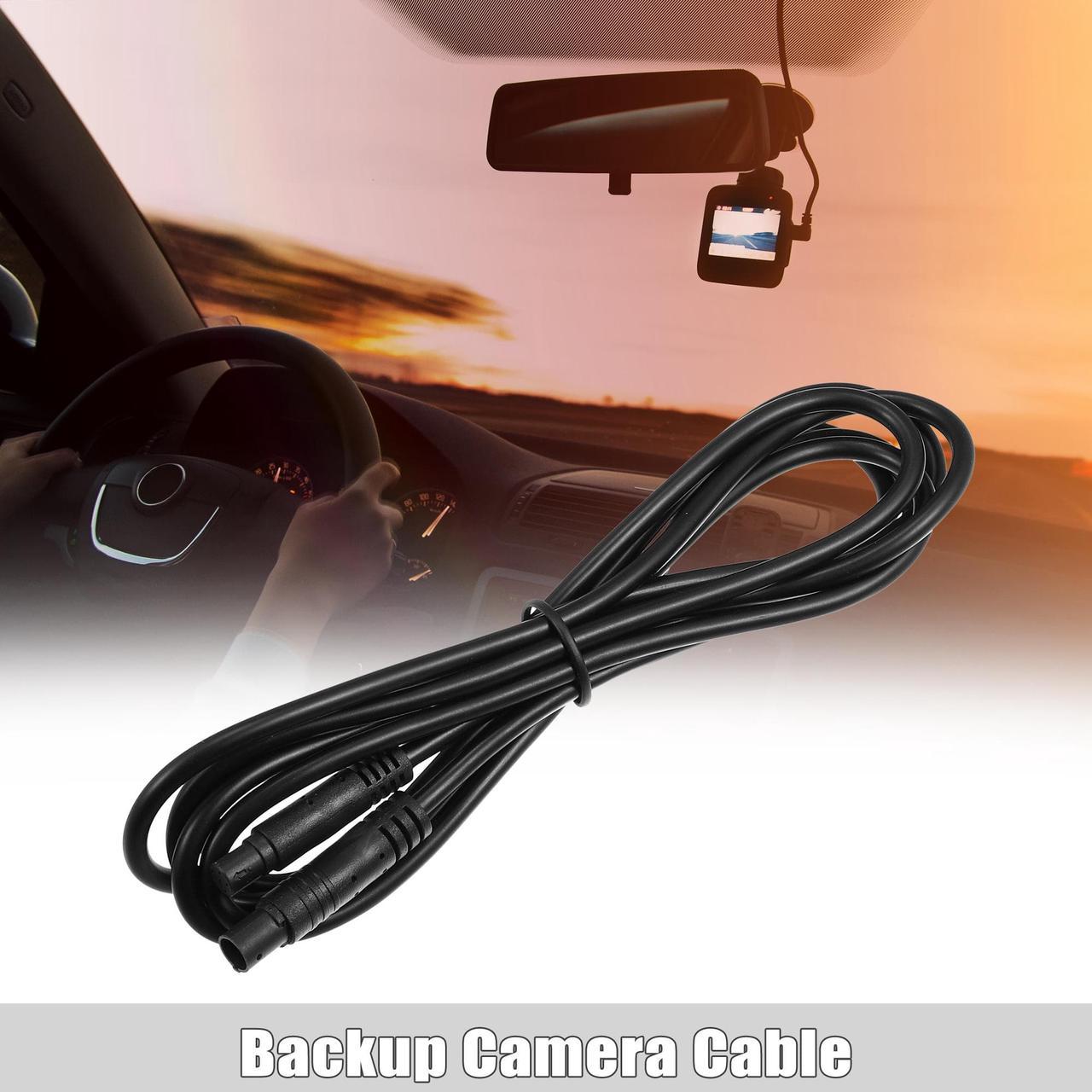 6 Pin 6.56ft 200cm Backup Camera Extension Cable Dash Camera Cord Wires Car Rear View Camera