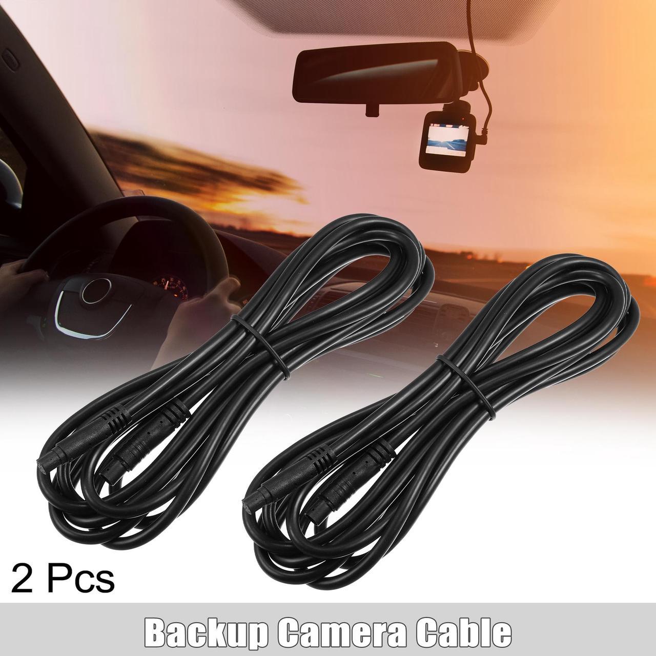 2 Pcs 8 Pin 9.84ft 300cm Backup Camera Extension Cable Dash Camera Cord Wires Car Rear View Camera