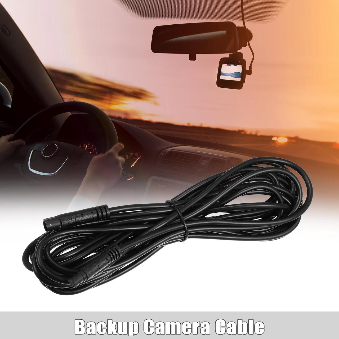 6 Pin 16.40ft 500cm Backup Camera Extension Cable Dash Camera Cord Wires Car Rear View Camera