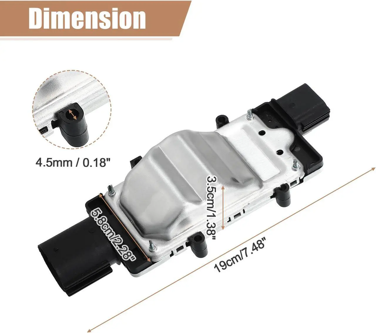 Alt view image 6 of 7 - Engine Cooling Fan Controller for Mazda 3 5 for Volvo v40 for Ford Focus Kuga Cooling Fan Control Module Fan Control Unit Replaces 1137328464 1137328567