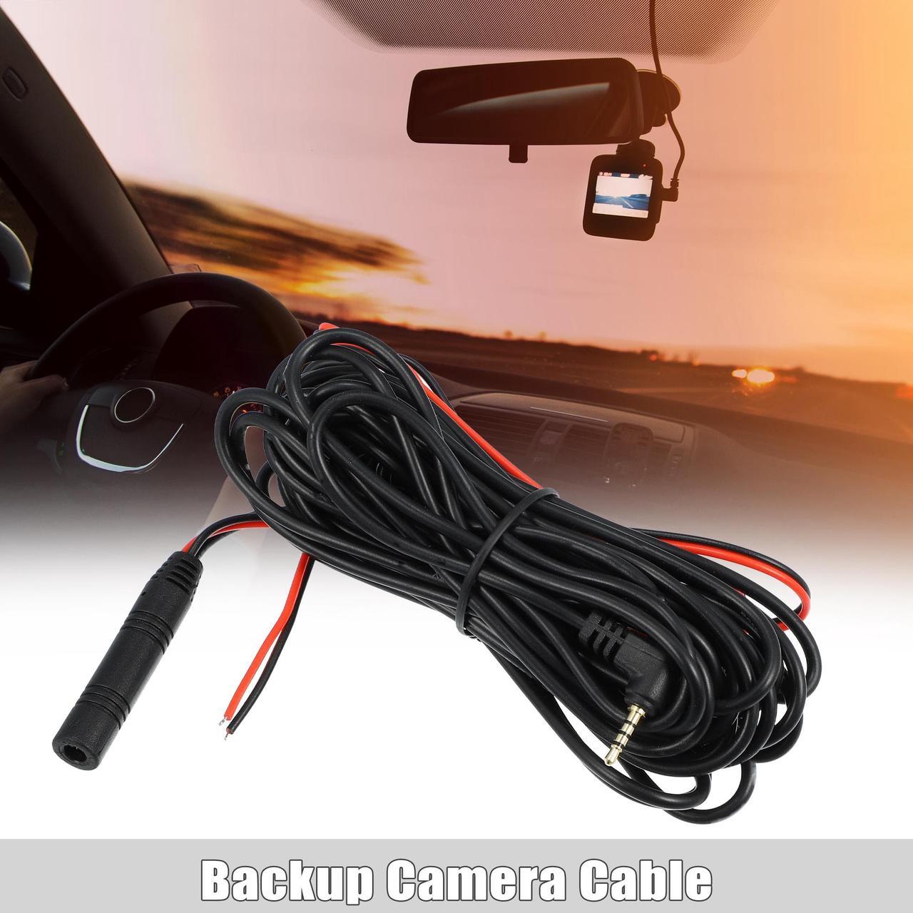 4 Pin 19.69ft 6m Car Backup Camera Extension Cable with 2.5mm Male Plug Wire for Dash Camera Cord Wires Car Rear View Camera