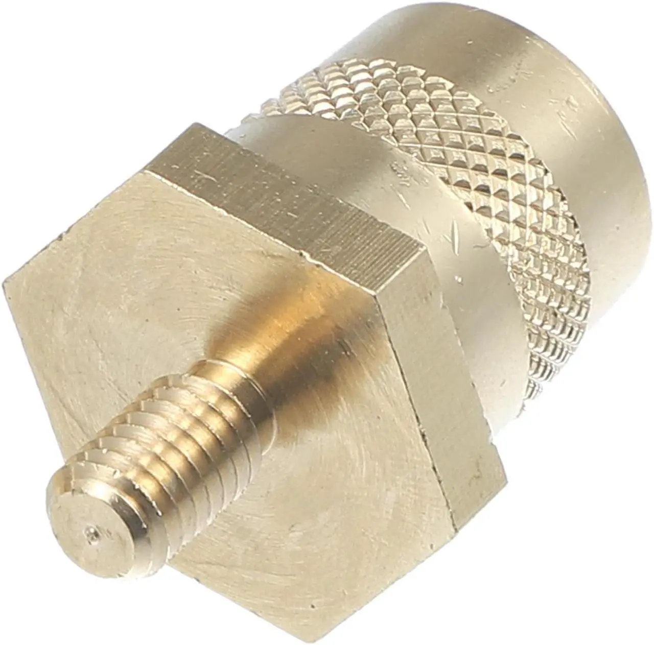 Alt view image 6 of 6 - 2 Pair M6 Battery Terminal Connector Brass Tone Post Adapter Stud Extender Screws Nuts