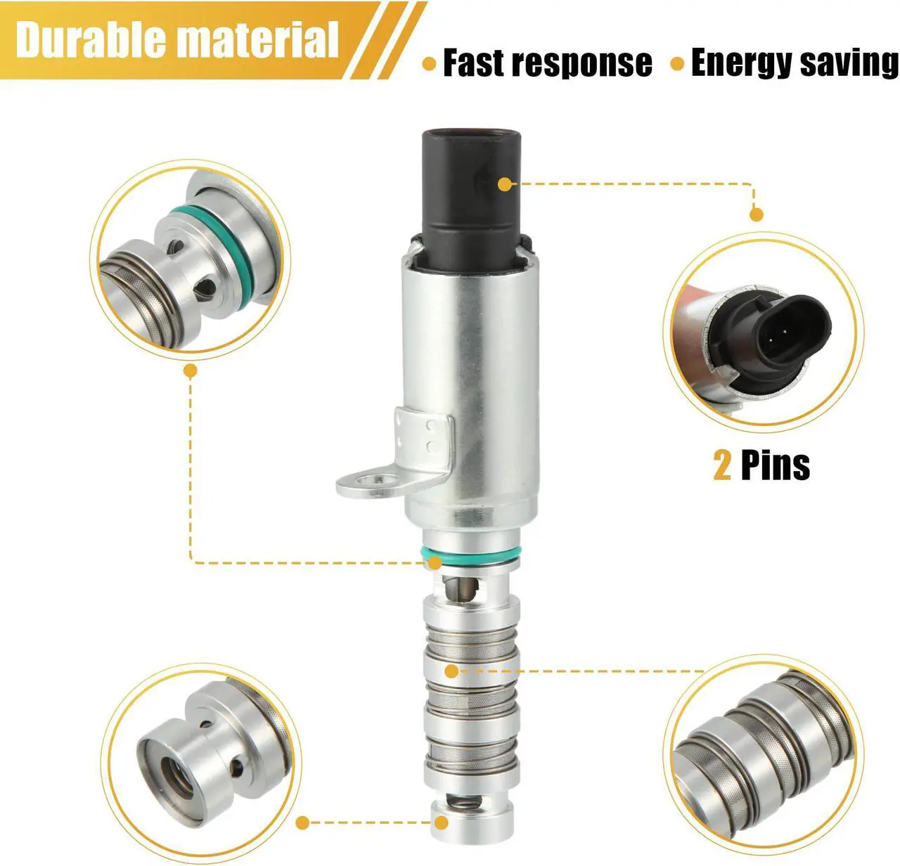 Alt view image 6 of 7 - Engine Variable Timing Oil Control Valve Solenoid 24355-2E100 for Hyundai Elantra 2011-2020 for Hyundai Elantra GT 2013-2020