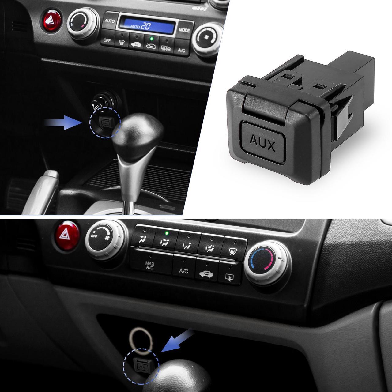 Alt view image 4 of 7 - 39112-SNA-A01 Auxiliary Aux Stereo Adaptor Audio Input Jack Radio Car Repair Parts for Honda Civic 2006-2011