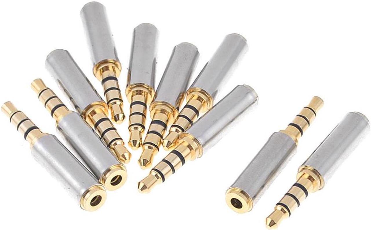 10 X 3.5mm Male to 2.5mm Female Jack Socket Audio Connector Convertor Adapter