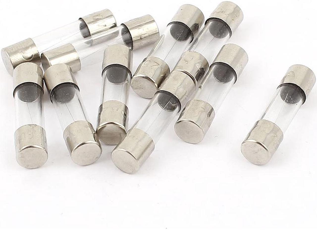 Unique Bargains 10Pcs 250V 0.75A 750mA Fast Blow Glass Fuses Tubes 5mm x 20mm